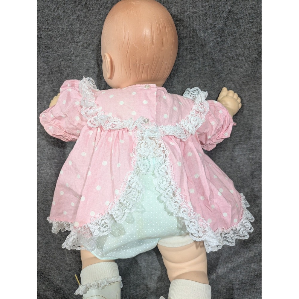 Vintage 1983 Uneeda 22" Baby Doll Sleep Eyes Allison Ann Pink Outfit #2483 - Picture 2 of 11